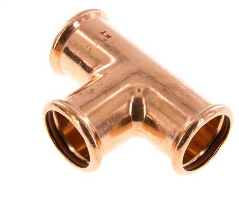 Tee Press Fitting - 35mm Female - Copper alloy