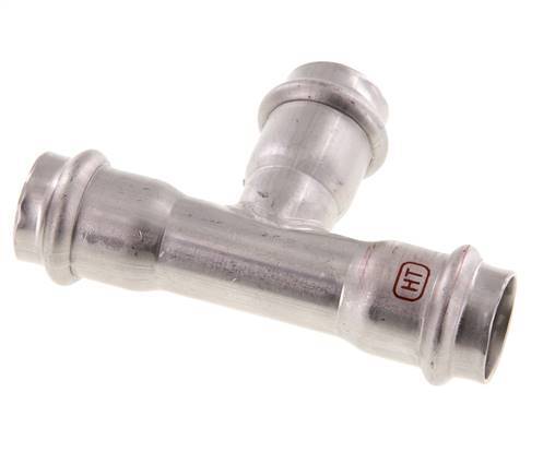 Tee Press Fitting - 22mm Female - Stainless Steel