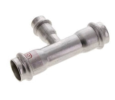 Tee Press Fitting - 15mm Female & 22mm - Stainless Steel