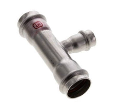 Tee Press Fitting - 18mm Female & 28mm - Stainless Steel