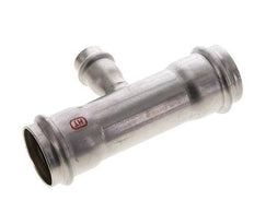 Tee Press Fitting - 18mm Female & 35mm - Stainless Steel