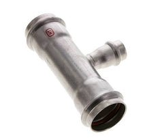 Tee Press Fitting - 18mm Female & 35mm - Stainless Steel
