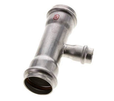 Tee Press Fitting - 18mm Female & 35mm - Stainless Steel