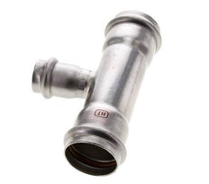 Tee Press Fitting - 22mm Female & 35mm - Stainless Steel