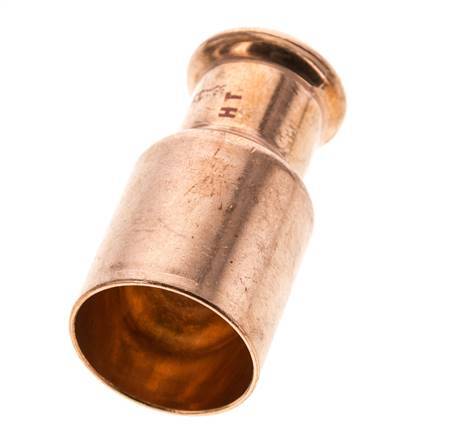 Racor a presión - 22 mm hembra y 35 mm macho - Aleación de cobre