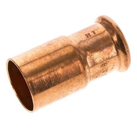 Press Fitting - 28mm Female & 35mm Male - Copper alloy