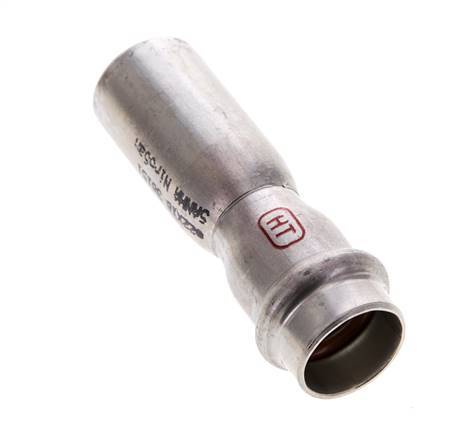 Racor a presión - 18 mm hembra y 22 mm macho - Acero inoxidable