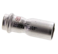 Racor a presión - 22 mm hembra y 28 mm macho - Acero inoxidable