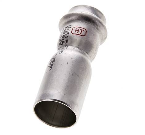 Racor a presión - 22 mm hembra y 28 mm macho - Acero inoxidable