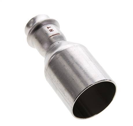 Racor a presión - 22 mm hembra y 42 mm macho - Acero inoxidable