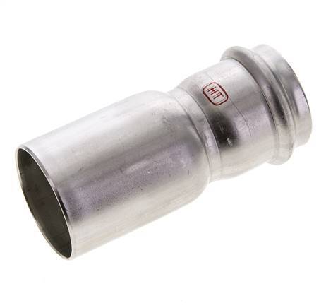 Press Fitting - 35mm Female & 42mm Male - Stainless Steel