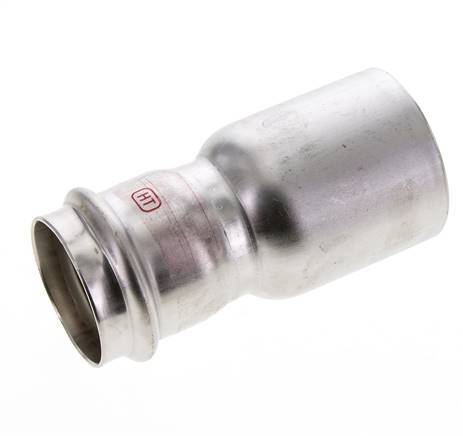 Racor a presión - 42 mm hembra y 54 mm macho - Acero inoxidable