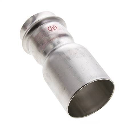 Racor a presión - 42 mm hembra y 54 mm macho - Acero inoxidable