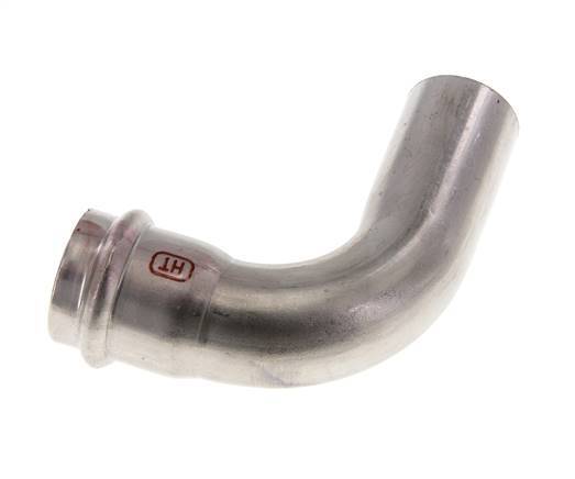 90deg Elbow Press Fitting - 28mm Female & 28mm Male - Stainless Steel