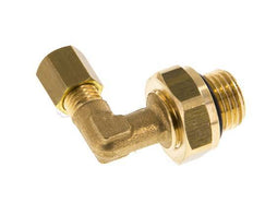 4mm & G1/4'' Brass Elbow Compression Fitting with Male Threads 150 bar NBR Adjustable DIN EN 1254-2