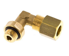 8mm & G1/8'' Brass Elbow Compression Fitting with Male Threads 135 bar NBR Adjustable DIN EN 1254-2