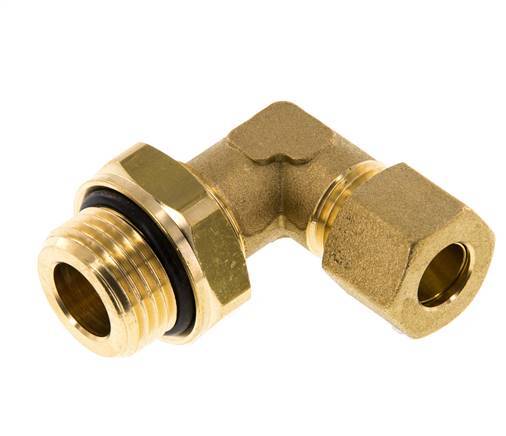 10mm & G1/2'' Brass Elbow Compression Fitting with Male Threads 95 bar NBR Adjustable DIN EN 1254-2