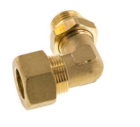 18mm & G1/2'' Brass Elbow Compression Fitting with Male Threads 67 bar NBR Adjustable DIN EN 1254-2