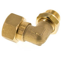 18mm & G1/2'' Brass Elbow Compression Fitting with Male Threads 67 bar NBR Adjustable DIN EN 1254-2