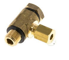 4mm & G1/8'' Brass Swivel Joint Compression Fitting with Male Threads 150 bar Polyamide DIN EN 1254-2
