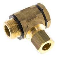 8mm & G3/8'' Brass Swivel Joint Compression Fitting with Male Threads 135 bar Polyamide DIN EN 1254-2