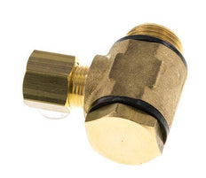 8mm & G3/8'' Brass Swivel Joint Compression Fitting with Male Threads 135 bar Polyamide DIN EN 1254-2