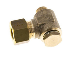 12mm & G1/4'' Brass Swivel Joint Compression Fitting with Male Threads 75 bar Zinc plated Steel/NBR DIN EN 1254-2