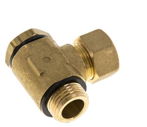 14mm & G1/2'' Brass Swivel Joint Compression Fitting with Male Threads 89 bar Polyamide DIN EN 1254-2