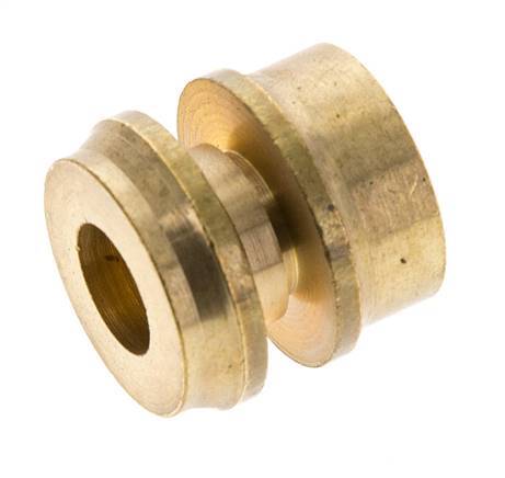 Racor de compresión recto de latón de 8 mm DN 1676 bar DIN EN 1254-2