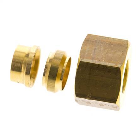 14mm Brass Straight Compression Fitting DN 1676 bar DIN EN 1254-2