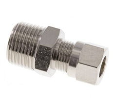 8LL & R3/8'' Nickel plated Brass Straight Cutting Fitting with Male Threads 100 bar ISO 8434-1 [2 Pieces]