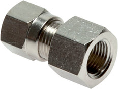 6LL & G1/8'' Nickel plated Brass Straight Cutting Fitting with Female Threads 100 bar ISO 8434-1 [2 Pieces]