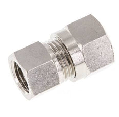 10L & G1/4'' Nickel plated Brass Straight Cutting Fitting with Female Threads 115 bar ISO 8434-1 [2 Pieces]