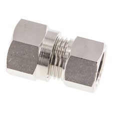 10L & G1/4'' Nickel plated Brass Straight Cutting Fitting with Female Threads 115 bar ISO 8434-1 [2 Pieces]