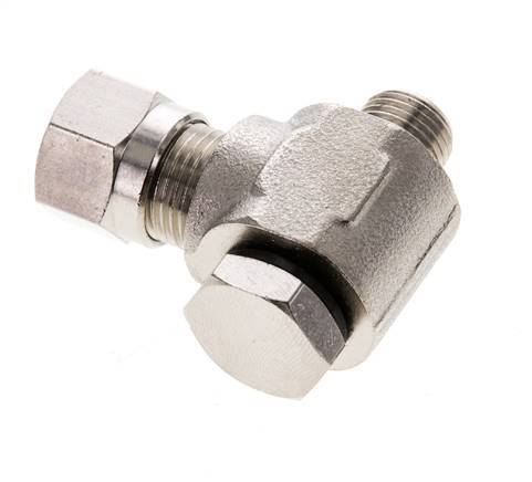 8LL & G1/8'' Nickel plated Brass Swivel Joint Cutting Fitting with Male Threads 100 bar Rotatable ISO 8434-1