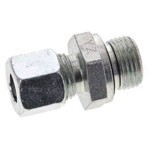 10L & M18x1.5 Zink plated Steel Straight Cutting Fitting with Male Threads 315 bar NBR ISO 8434-1