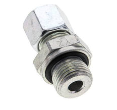 10L & M18x1.5 Zink plated Steel Straight Cutting Fitting with Male Threads 315 bar NBR ISO 8434-1