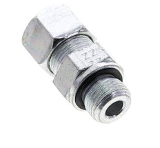 12S & M18x1.5 Zink plated Steel Straight Cutting Fitting with Male Threads 630 bar NBR ISO 8434-1 [2 Pieces]