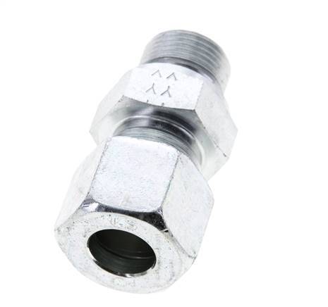 14S & M20x1.5 Zink plated Steel Straight Cutting Fitting with Male Threads 630 bar NBR ISO 8434-1