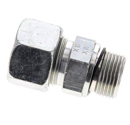 20S & M27x2 Zink plated Steel Straight Cutting Fitting with Male Threads 400 bar NBR ISO 8434-1