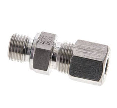 8S & M14x1.5 Stainless Steel Straight Cutting Fitting with Male Threads 630 bar FKM ISO 8434-1