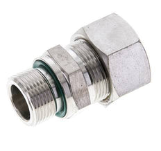18L & M22x1.5 Stainless Steel Straight Compression Fitting with Male Threads 315 bar FKM ISO 8434-1