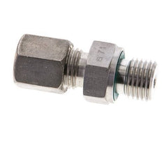 6S & M14x1.5 Stainless Steel Straight Compression Fitting with Male Threads 500 bar FKM ISO 8434-1