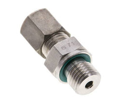 6S & M14x1.5 Stainless Steel Straight Compression Fitting with Male Threads 500 bar FKM ISO 8434-1