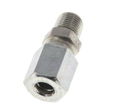 6L & R1/8'' Zink plated Steel Straight Cutting Fitting with Male Threads 315 bar ISO 8434-1 [5 Pieces]