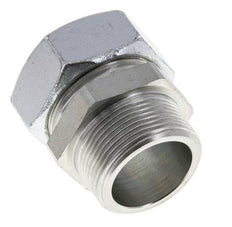 42L y R1-1/2'' Racor de corte recto de acero galvanizado con rosca macho 160 bar ISO 8434-1