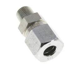 10S y R1/4'' Racor de corte recto de acero galvanizado con rosca macho 630 bar ISO 8434-1