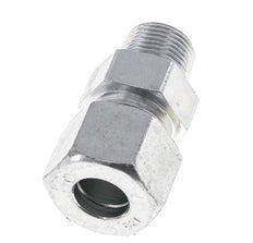 12S & R3/8'' Zink plated Steel Straight Cutting Fitting with Male Threads 630 bar ISO 8434-1 [2 Pieces]