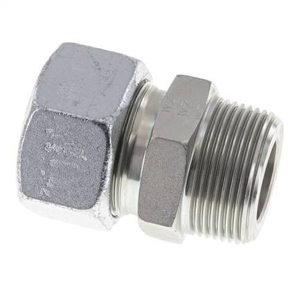 30S y R1-1/4'' Racor de corte recto de acero galvanizado con rosca macho 400 bar ISO 8434-1