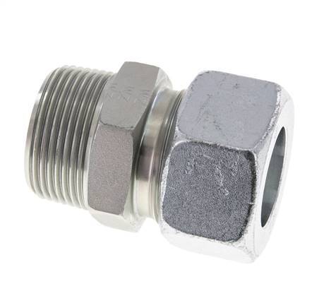 30S y R1-1/4'' Racor de corte recto de acero galvanizado con rosca macho 400 bar ISO 8434-1